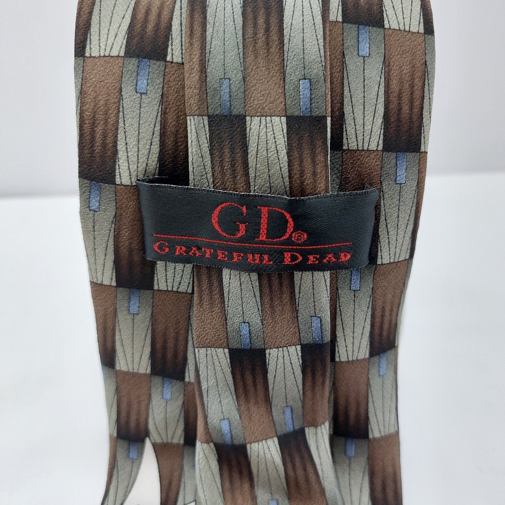 Grateful Dead Jerry Garcia Scarlet Fire 11th Eleventh Set Tie 100% Handmade Silk - Picture 3 of 5